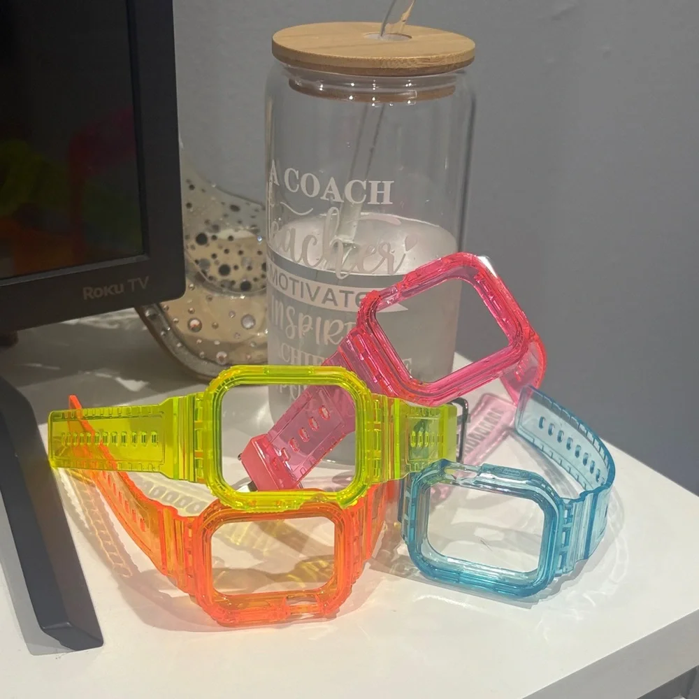 Colorful Transparent Watch Bands